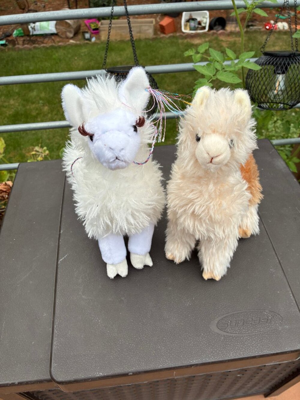 Two Douglas Plush Llamas Stuffed Animals
